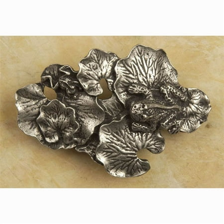Bronze Frogs Lily Pad - Lily pad pull pull (Antique Bronze)