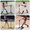 thumbnail image 2 of Baseball Batting Tee for kids, Portable Softball Baseball Tees for Hitting, Extral Height Adjustable Angel Baseball Ball Caddy, Easy to Assemble, Intensive Support Frame, Batting Training Practice, 2 of 7