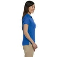 thumbnail image 2 of Devon & Jones Solid Perfect Pima Interlock Polo (D140SW) French Blue, XL, 2 of 2
