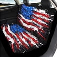 thumbnail image 3 of Uorisanigo American Flag 14 Pack Cars Seat Covers Sets Car Steering Wheel Cover and Cars Headrest Cover Auto Armrest Cover Water Cup Pad Auto Seat Belt Cover Elastic Soft for Car and SUV, 3 of 6