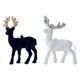 thumbnail image 1 of 2 Unids Reno Elk Árbol de Navidad Decoración Artesanías en Miniatura Figuras Colgante de Ciervo Decorativo para Hotel Estantería de Mesa Decoración de Hogar de Vacaciones Blanco Color Azul Sunnimix Colgante de alce, 1 of 8