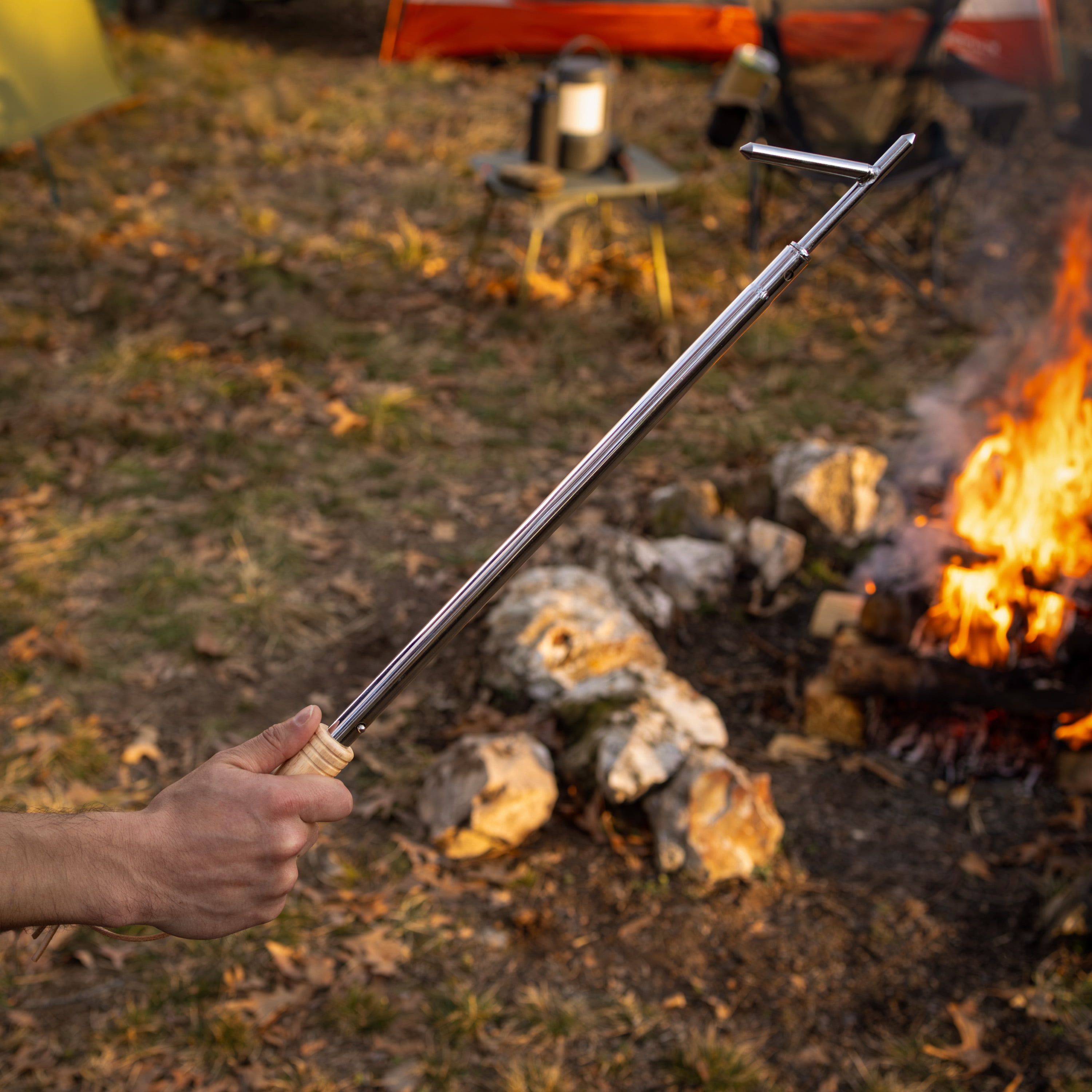 Ozark Trail Extendable Fire Poker, 30 inches, For Stoking Fires