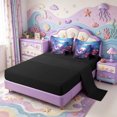thumbnail image 3 of Manfei Salamander Pattern 7-Piece Twin Bedding,Aquatic Axolotl Bedding Comforter Set,Black Reversible, 3 of 7
