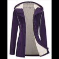 thumbnail image 2 of Chaqueta Impermeable para Mujer, Cortavientos con Capucha, Ideal para Senderismo, Viajes y Actividades Al Aire Libre. Oscuro L, 2 of 7