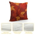 thumbnail image 4 of COMIO  Autumn Leaves Throw Pillowcases Orange Fall Maple Tree Leaves Soft Throw Pillow Covers Cushion Case Living Room Bed Sofa Car Dorm, 4 of 5