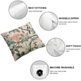 thumbnail image 4 of Acheng Chinoiserie Pillow Covers,Pink Flowers and Birds Pillow Cover Chinoiserie Decor Outdoor Pillows Cases Suitable for Couch Pillows Living Room Bedroom,2 pcs White, 4 of 6