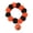 S, variant on Cartoon Pumpkin Choker Collar for Dogs, Stylish Pompoms Pet Necklace for Small to Large Pets Photo Props