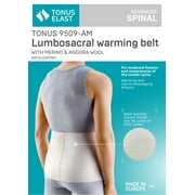 Tonus Elast Medical Grade Angora and Merino Wool Warming Thermal Back and Lumbar Braces, White, Small