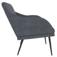 thumbnail image 2 of vidaXL Bench Dark Grey 110x76x80 cm Velvet, 2 of 5