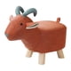 thumbnail image 3 of Reposapiés otomano con forma de animal, banco otomano para entrada, sala de estar, porche. oveja roja, 3 of 9