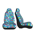 thumbnail image 3 of Cauagu Color Dachshund Dog Print Car Seat Covers,Universal Automotive Seat Covers Car Seat Protectors Easy to Install Car Cover Car Accessories Auto rucks Van & SUV-2 PCS, 3 of 9