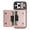 Rosegold, variant on Allytechgroup 2 in 1 Wallet Case for iPhone 17, Detachable Cards Holder [Compatible with Magsafe] Anti-Scratch Slim Fit Shell Cover Shockproof Bumper for iPhone 17, Green