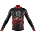 thumbnail image 2 of Maillot de ciclismo con estampado de calaveras para hombre, ropa de ciclismo de manga larga, uniforme de bicicleta de montaña, verano 2023, 2 of 5