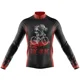 thumbnail image 2 of Maillot de ciclismo con estampado de calaveras para hombre, ropa de ciclismo de manga larga, uniforme de bicicleta de montaña, verano 2023, 2 of 5
