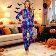 thumbnail image 4 of Matching Family Halloween Pajamas Set - 2026 Cute Ghost & Pumpkin Print Two-Piece Sleepwear Pjs - Family Matching Pajamas Soft Holiday Jumpsuit Loungewear for Family, 4 of 6