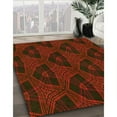 thumbnail image 2 of Ahgly Company Indoor Rectangle Patterned Blood Red Brown Area Rugs, 3' x 5', 2 of 6