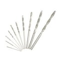 thumbnail image 3 of Uxcell 0.8mm - 4.0mm Diamond Twist Drill Bit Set High Speed Steel for Glass Seashells Stone Set of 10Pack, 3 of 5