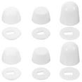thumbnail image 1 of GOOHOCHY 6 pares de tapas para tornillos de inodoro, tapas reutilizables para el suelo del asiento del inodoro., 1 of 8