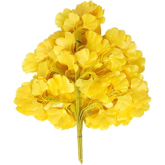 HAOSHICS 12Pcs Artificial Plants, Fake Silk Plants, Artificial Leaves with Stems for Vase DIY Craft Home Garden Hotel Shop Decor (Brown)