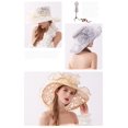 thumbnail image 6 of Flower Organza Hat Derby Party Wide Brim Church Hats Foldable Fashion Sunshade Hat Beach Floral Tea Flower Wedding Hat, 6 of 6