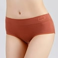 thumbnail image 4 of XIEULQP Women Panties Women's Solid Color Mid Waist High Stretch Loose Comfort Fit Cotton Casual Underwear Boxer Shorts for Women Red M, 4 of 6