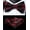 Black, variant on Bow Ties for Men Solid Color Pre-Tie Bow Tie and Pocket Square Set Classic Formal Tuxedo Bowties