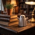 thumbnail image 2 of HOZVOMI Halloween Ghost Figurine, Cute Funny Finger Gesture Ghost Statue, Spooky Mini PVC Ghost Ornament, Indoor Farmhouse Tiered Tray Decor for Home Desk Table Party Porch Office Fall Decorations, 2 of 6