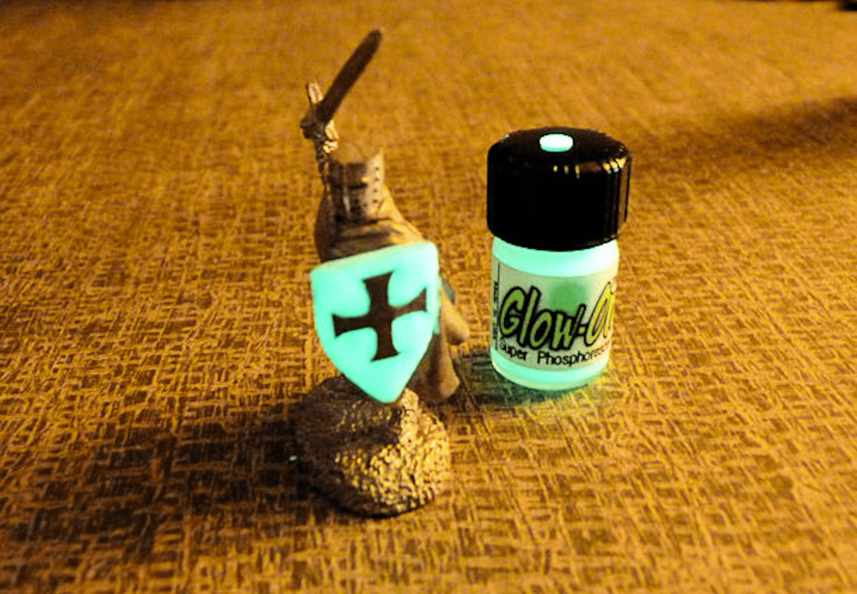 Glow On Super Phosphorescent Paint With Tip Applicator, Green Color, Green Glow, Large 10 ml Bottle.
