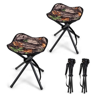 Decathlon Quechua Portable Folding Camping Stool, Black, 2.2 lbs, 240 lbs  Capacity - Walmart.com