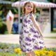 thumbnail image 5 of Fotbe Orchids Flowers Vestido de Dormir para Niñas de 3 a 10 Años, Mangas Cortas, Estilo Princesa, Pijama Camisón con Mangas Voladas-Medium, 5 of 6