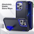 thumbnail image 2 of for iPhone 14 Pro Case, iPhone 14 Pro Phone Case with Built in Kickstand, Shockproof/Dustproof/Drop Proof Heavy Duty Military-Grade Rugged Protective Cover for iPhone 14 Pro,Blue,For iPhone 14 Pro, 2 of 8