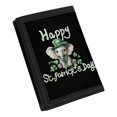 thumbnail image 2 of Chririnla St. Patrick's Elephant Print Children's Wallet for Travel, Polyester Kids Trifold Wallet with Portable Large Capacity Trifold Card Wallet, 2 of 6