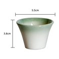 thumbnail image 3 of Portavarilla de cerámica, inserto simple, cenicero duradero para decoración de mesa. Verde, 3 of 8