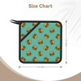 thumbnail image 2 of 1 PCS Pot Holders for Kitchen - Heat Resistant Silicone Pot Holders with Hanging Loop, Cute Hamburger Teal Blue Non Slip Oven Hot Pads, Potholders for Decor Baking Cooking Kitchen, 2 of 6