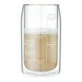 thumbnail image 3 of Ozeri Moderna Artisan 15 oz Double Wall Barista Coffee Glass with EZ Measure Lines, 3 of 5