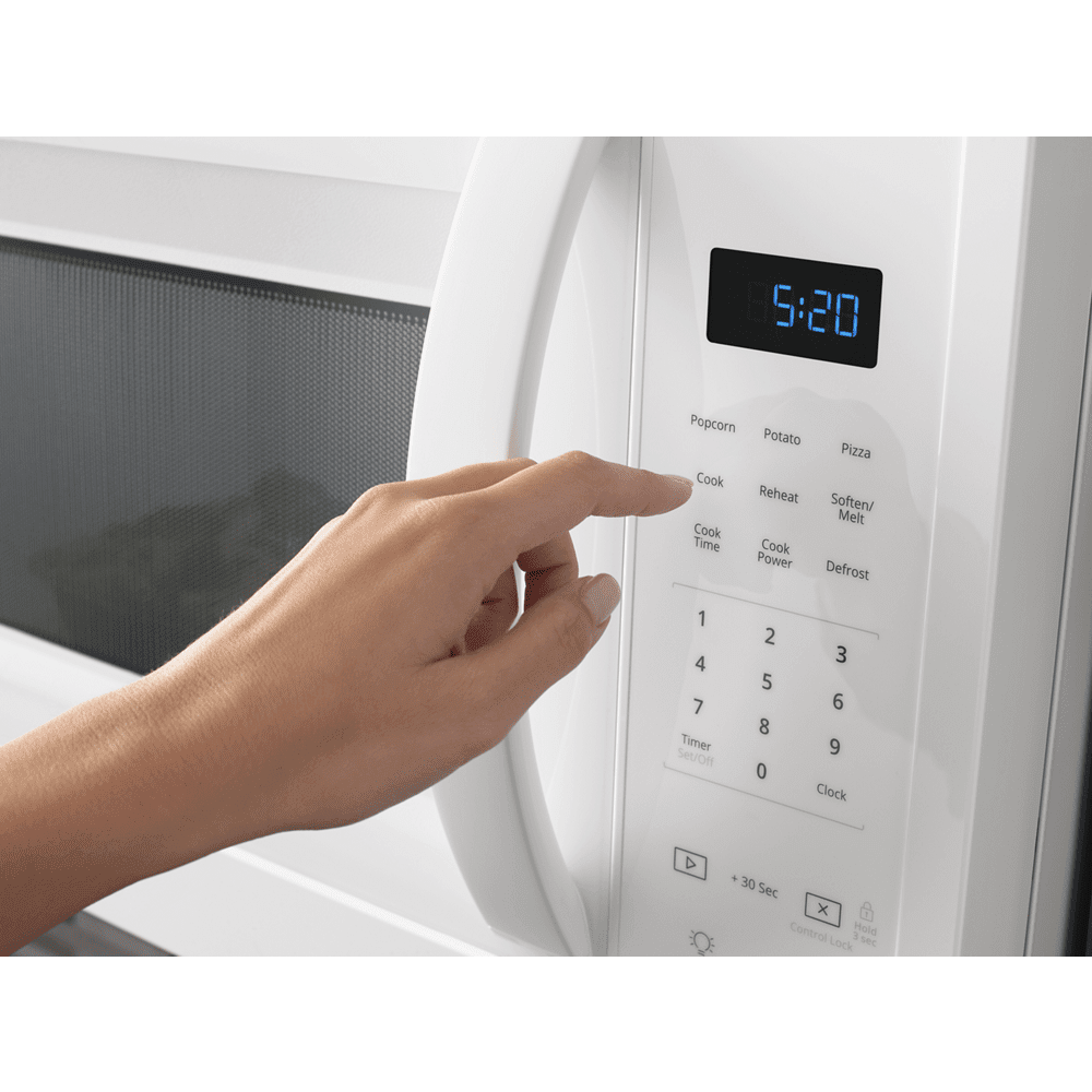 Whirlpool Microwave with Hood in White - Over-the-Range, 1.7 cu. ft., 1000 Watts
