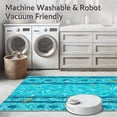 thumbnail image 5 of ODIKA 4'x6' Machine Washable Non-Slip Area Rug, Swimming Pool Print Shaggy High Traffic Rug, Blue, 1296, 5 of 7