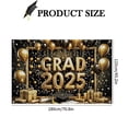 thumbnail image 3 of Decorative Flags, Congratulations Class of 2025 Sign Banner Door Cover Graduation Decorations Large Front Door Porch Sign Indoor Outdoor Photo Booth Props, Flags_ Banners & Accessories, 3 of 9