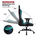 thumbnail image 5 of Waleaf Ergonomic Adult Gamer Chair, 330 lb Computer Chair, Racing Gaming Office Chair, Gamer Height Adjustable Swivel Chair with Lumbar Support and Headrest, 5 of 8