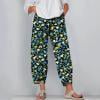 thumbnail image 1 of Femmes Pantalons Mode Femmes Été Décontracté en Vrac Poche Droite Impression Pantalons Armée Vert XL, 1 of 5