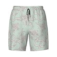 thumbnail image 4 of Lsque Mens Swim Trunks Retro Snake Pattern - Bathing Suit Compression Liner - Beach Swim Shorts Swimwear - (S-3XL) - Stretch Quick Dry -XX-Large, 4 of 9