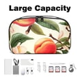 thumbnail image 3 of Peach Digital Pouch Oxford Cloth Waterproof Storage Bag Collapsible Cable Organizer Wire Cord Holder 5.9x9.44x3.14 in, 3 of 6