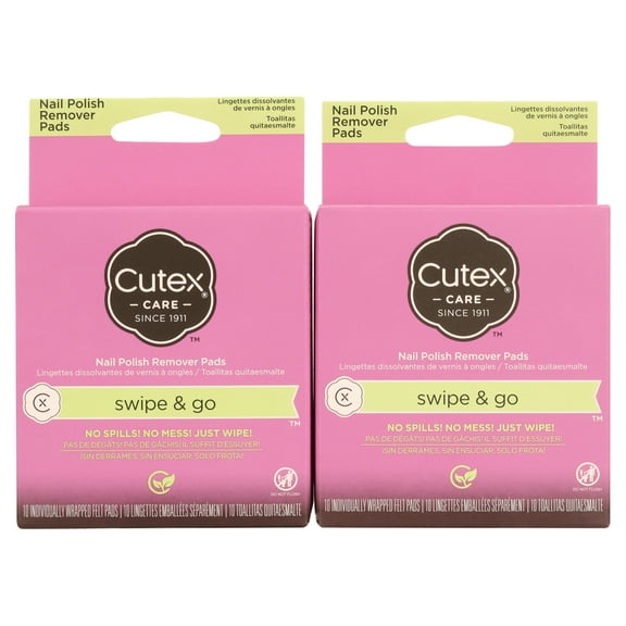Cutex Swipe and Go Nail Polish Remover Pads (Pack of 2)