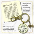 thumbnail image 2 of Mens Gutsy Goodness Bronze Keychain Nature Camping Tent Rustic Bronze Key Fob Dad Outdoors Gift Axe Charm, 2 of 8