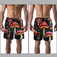 thumbnail image 3 of luoweisi Men's Beach Shorts Quick Dry Swim Trunks with Mesh Lining Mushroom 2XL, 3 of 5