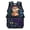 Capybara Science Formula Print, variant on Waterproof School Backpack for Outdoor Hiking, Polyester Breathable Mesh Back Panel Travel Backpacks, Blue Lightning Bolt Print