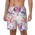 thumbnail image 2 of Fotbe Lilies Flowers Men’s Swim Trunks Quick Dry Swim Shorts Board Shorts with Mesh Lining-Small, 2 of 9