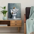thumbnail image 5 of Qisvanset Rural Farm Landscape Sheep Drinking Water Canvas Wall Art 15.75x11.81 INCHES, 5 of 8