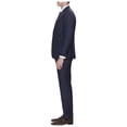 thumbnail image 3 of DTI GV Executive Men's Suit Two Button 2 Piece Modern Fit Jacket Pants Birdseye French Blue, 3 of 4