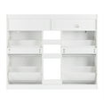 thumbnail image 4 of 2 Drawers Shoe Cabinet with Top Baffle Particle Board, White/128*25*107cm, 4 of 14